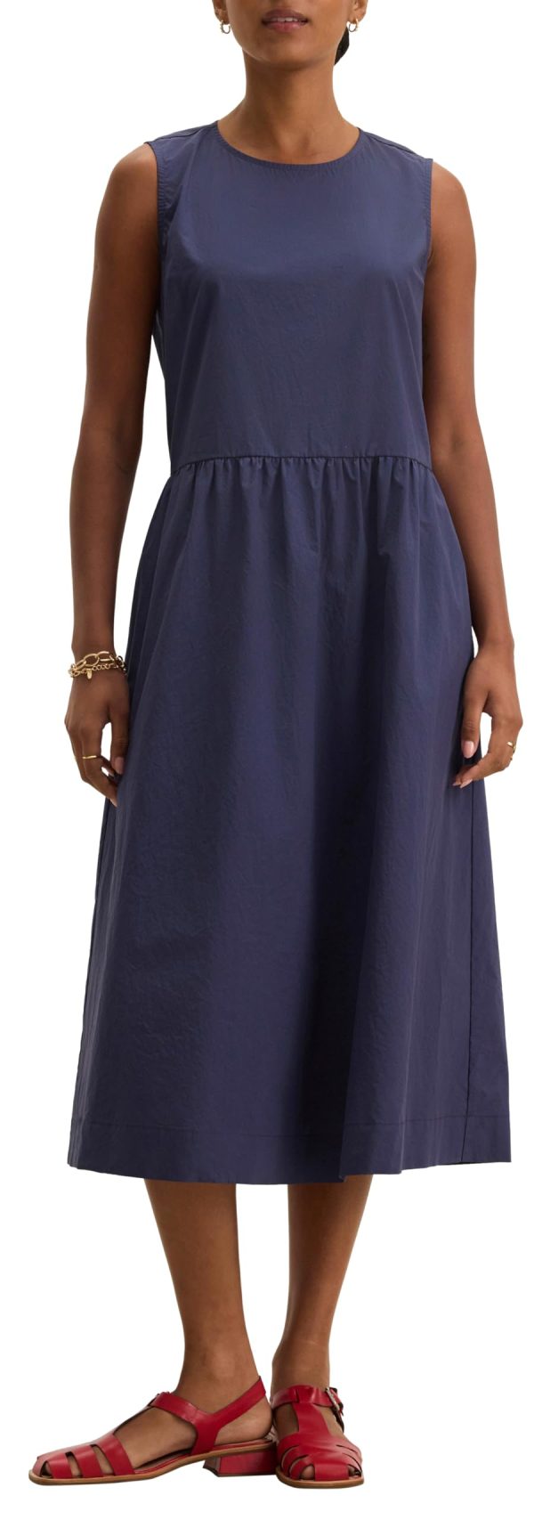 Women Cotton Poplin Dress