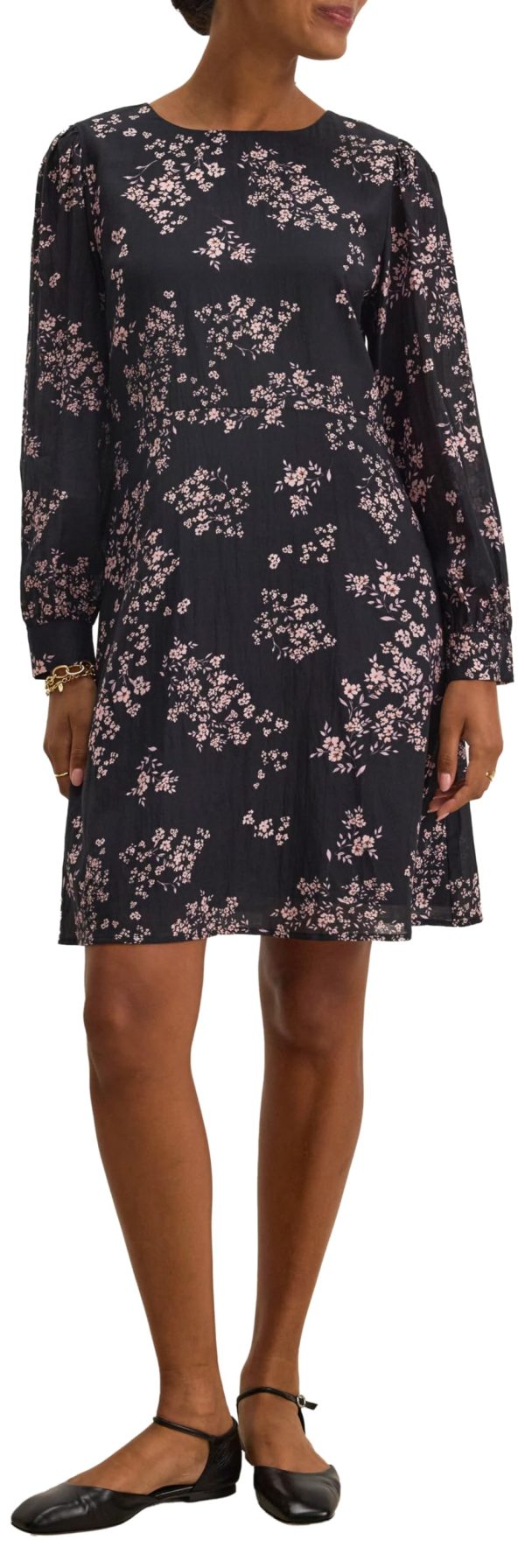 Women Printed Cotton Tulle Dress