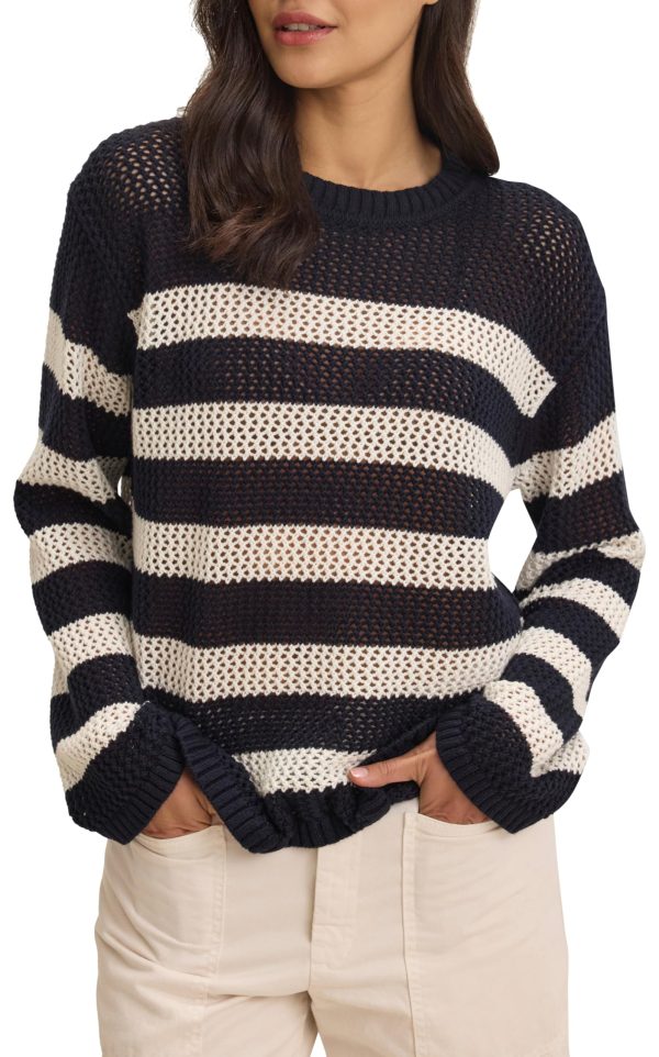 Women's Cotton Cashmere Mesh Sweater