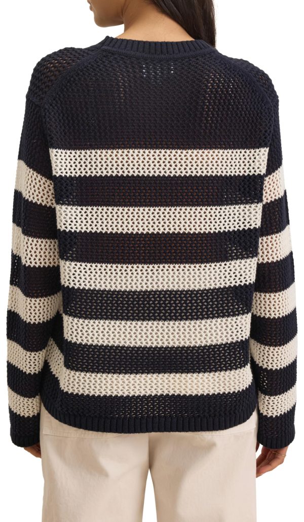 Women's Cotton Cashmere Mesh Sweater - Image 3