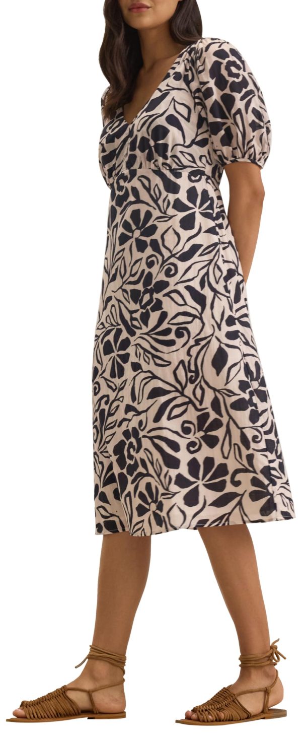 Women's Indian Print Cotton Tulle Dress - Image 2