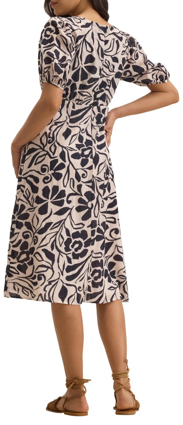 Women's Indian Print Cotton Tulle Dress - Image 3