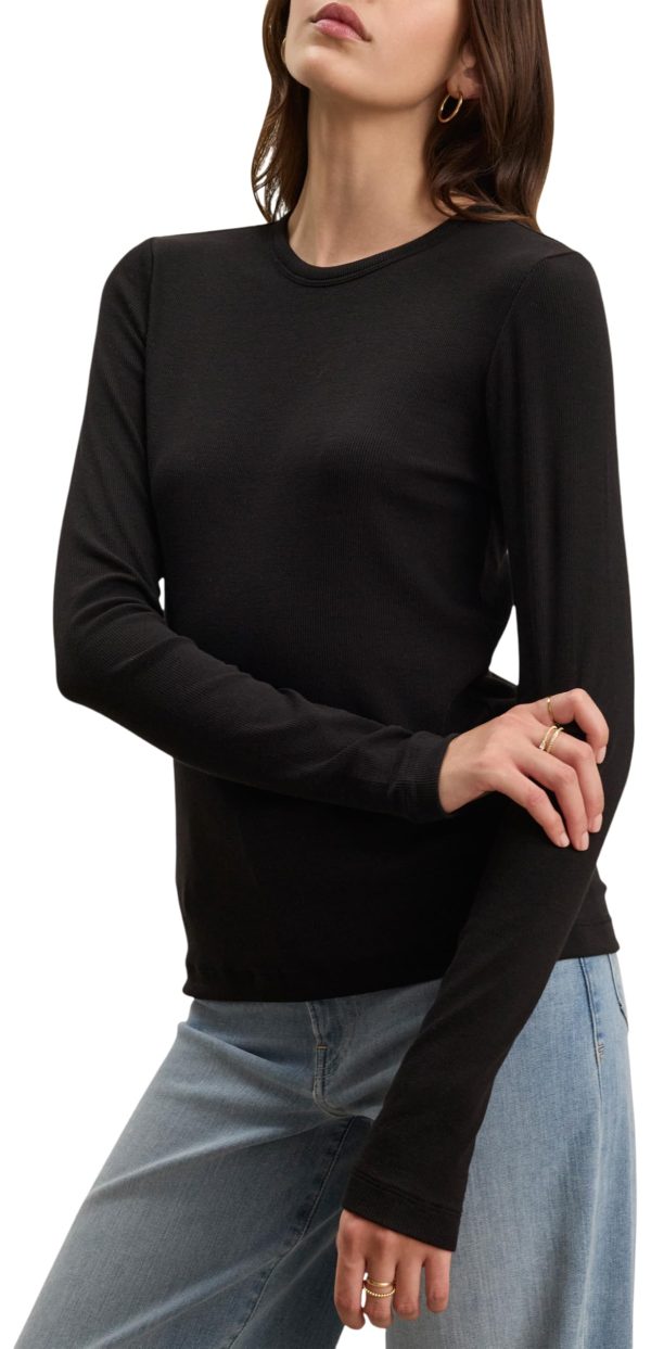 Women's Modal Ribbed Long Sleeve T-Shirt - Image 2