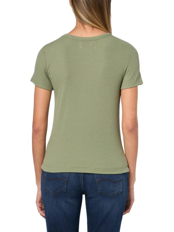 Women's Modal Ribbed T-Shirt - Image 4