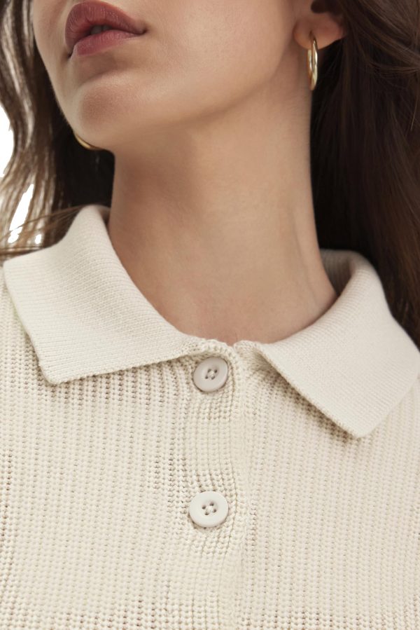 Women's Textured Cotton Sweater - Image 4